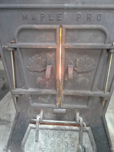 Front of boiler